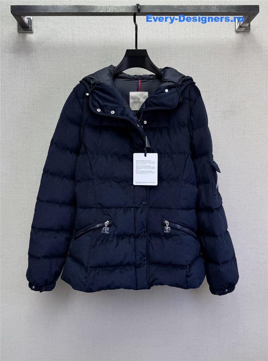 Moncler Navy Women Barante Down Jacket