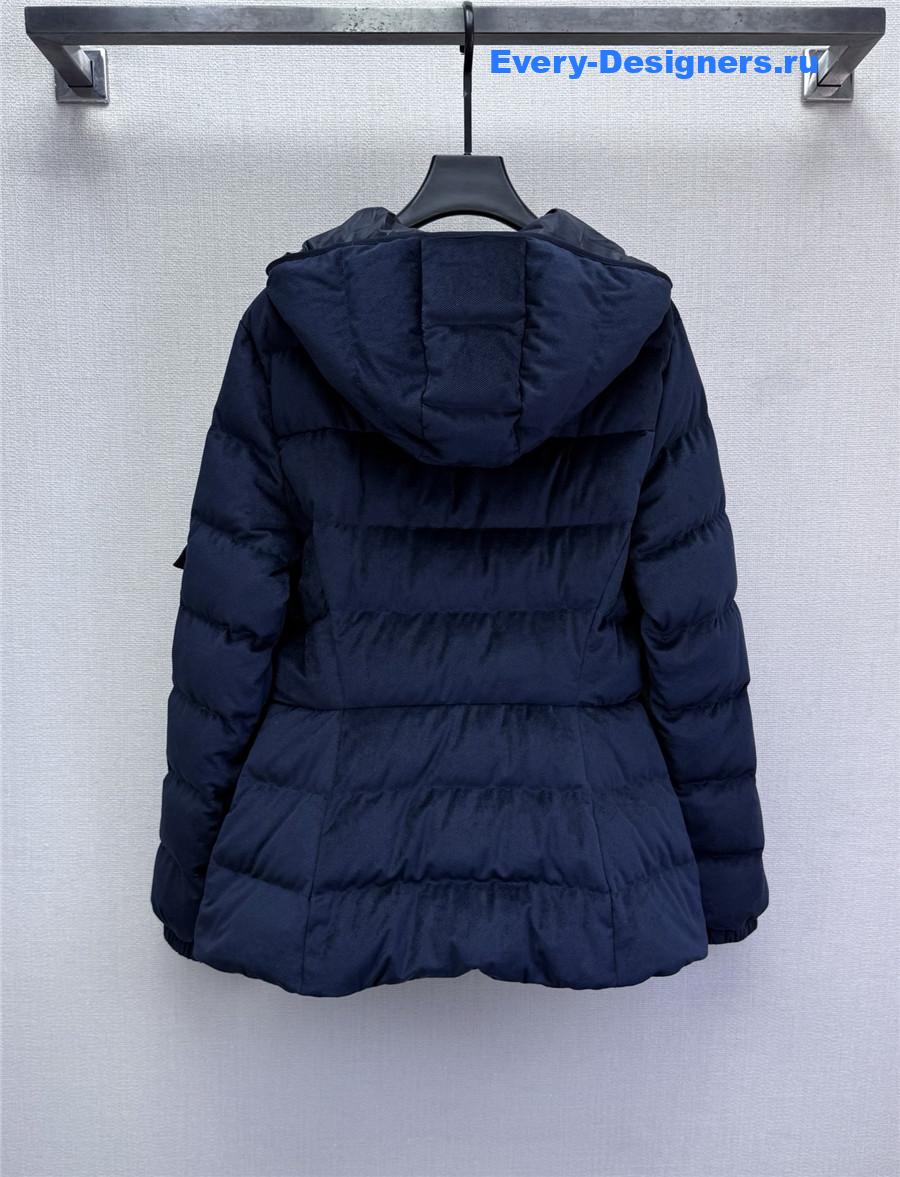 Moncler Navy Women Barante Down Jacket