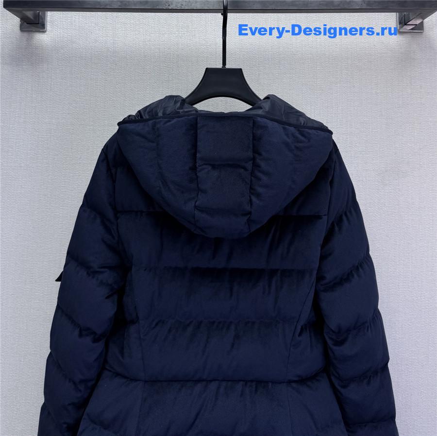 Moncler Navy Women Barante Down Jacket
