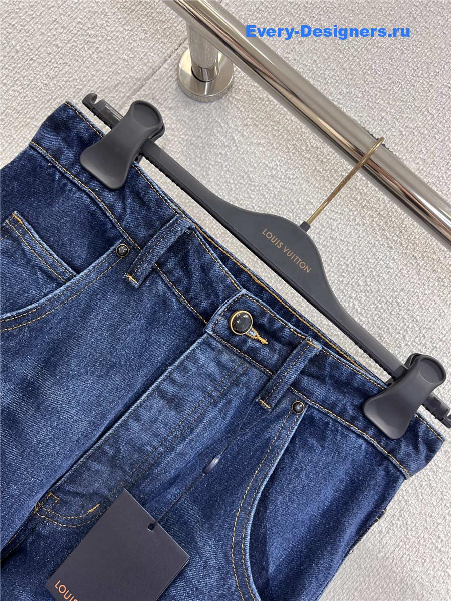 l0vis Vvtt0n monogram denim workwear pants