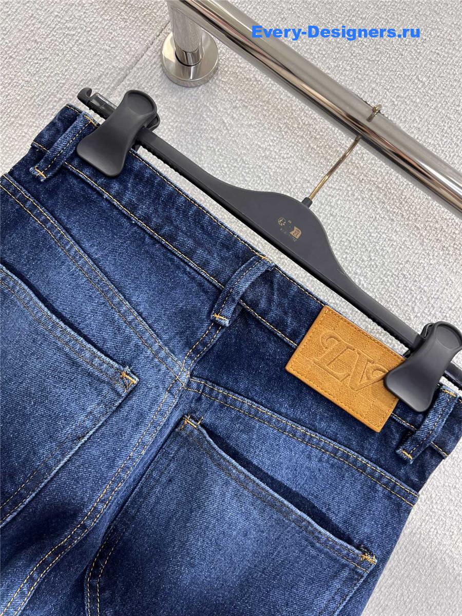 l0vis Vvtt0n monogram denim workwear pants