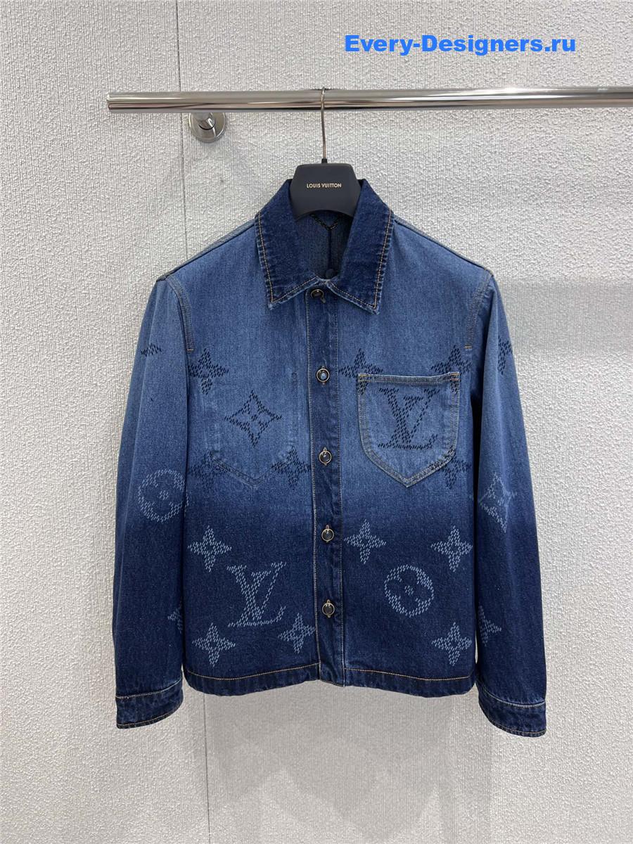 l0vis Vvtt0n monogram denim workwear overshirt