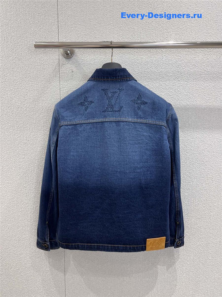 l0vis Vvtt0n monogram denim workwear overshirt