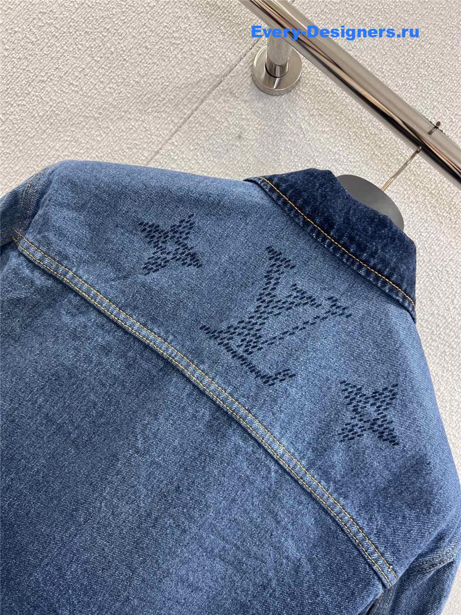 l0vis Vvtt0n monogram denim workwear overshirt