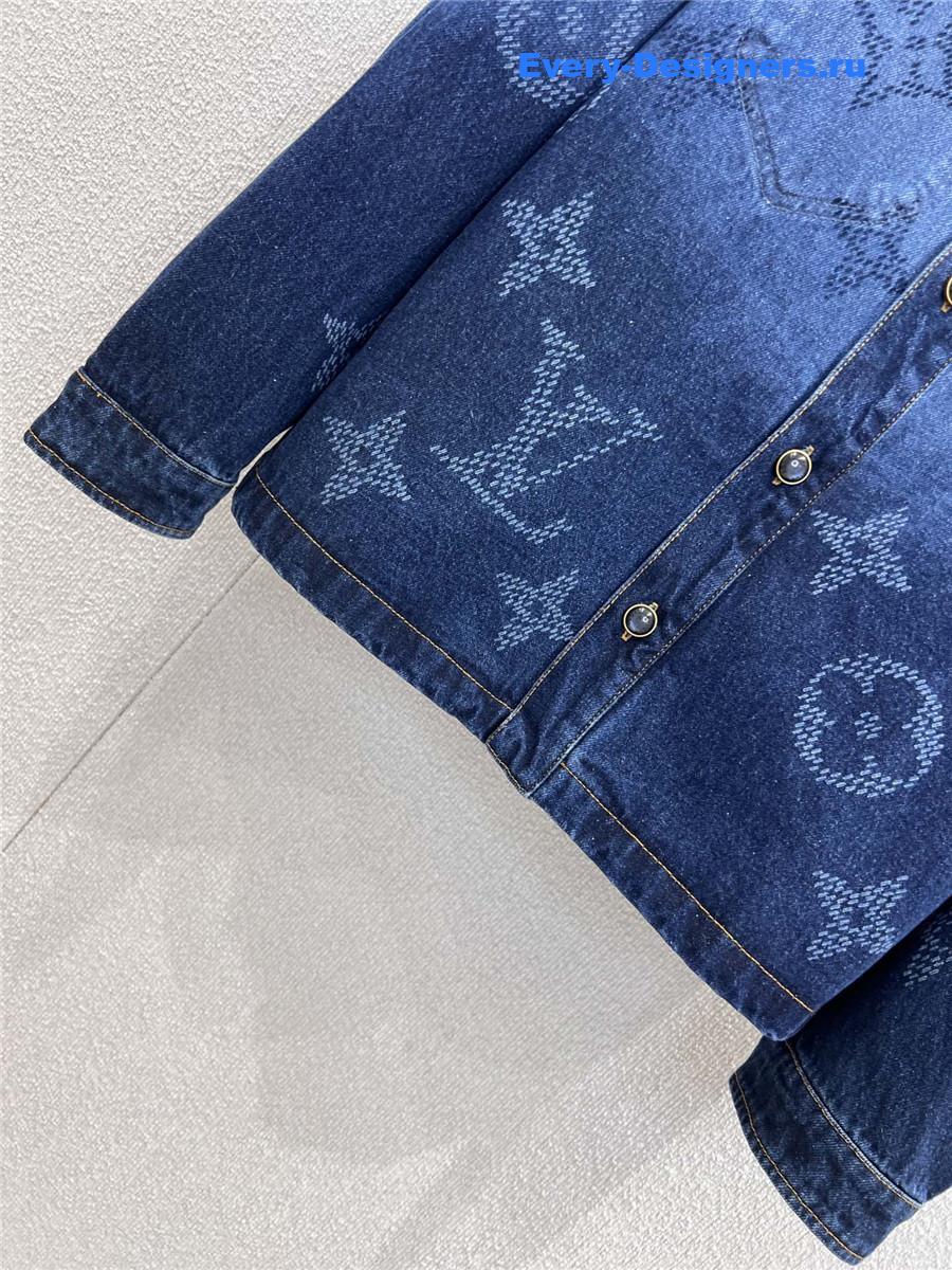 l0vis Vvtt0n monogram denim workwear overshirt