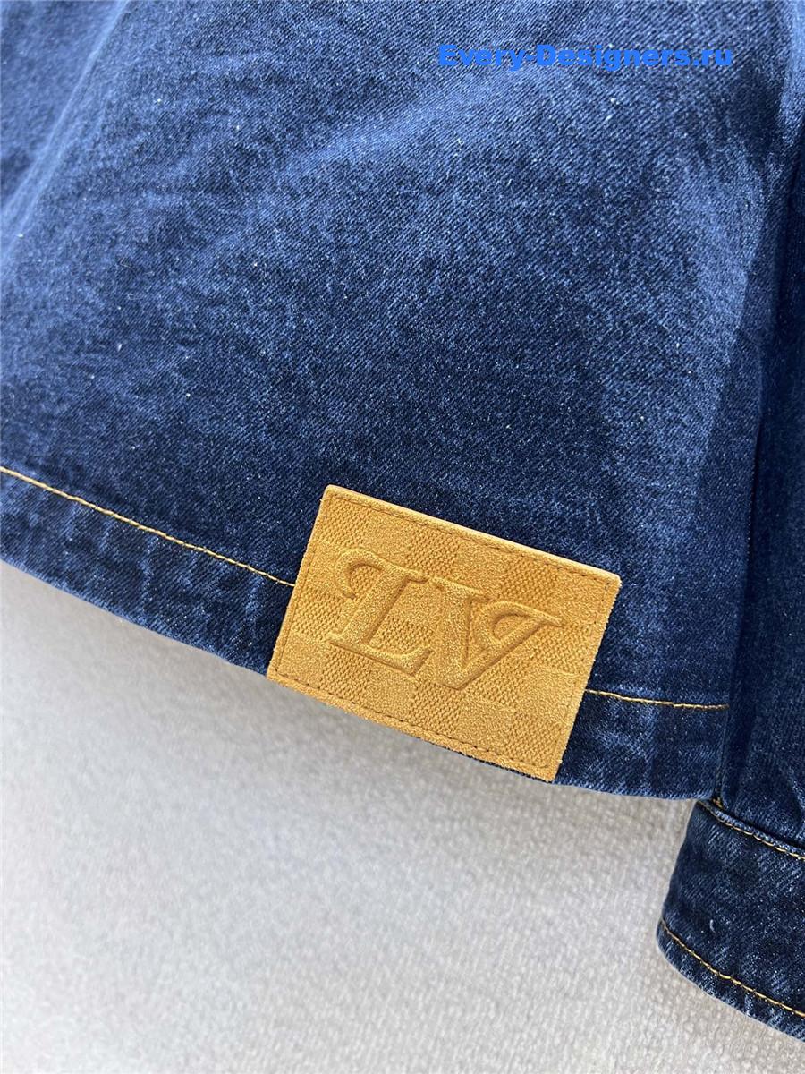 l0vis Vvtt0n monogram denim workwear overshirt