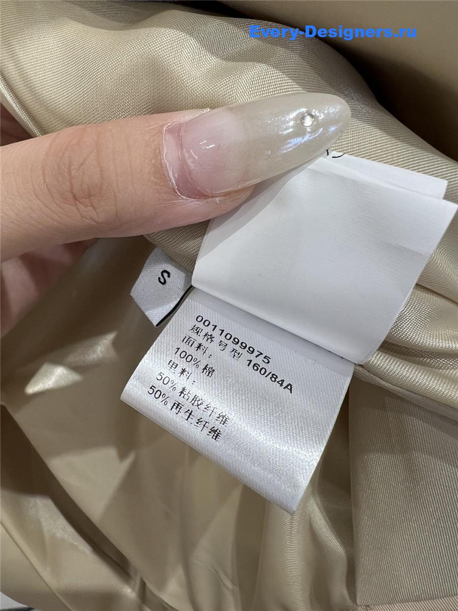 L0ew* beige cropped trench jacket