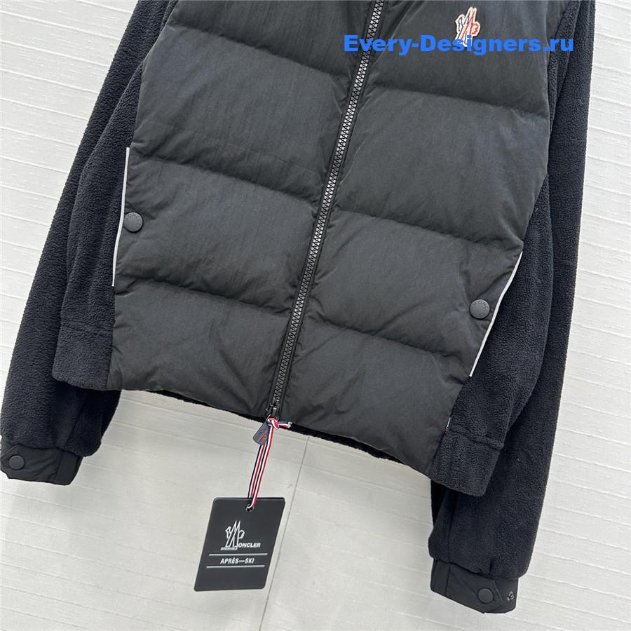 Moncler Black Grenoble Polartec Quilted zip-up Jacket