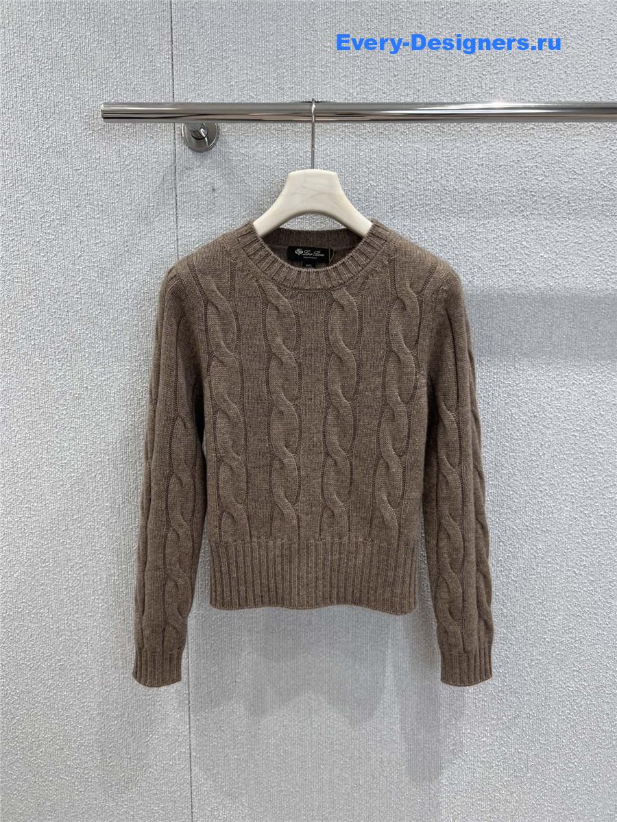 L0r0 P1ana napier cashmere cable-knit sweater set