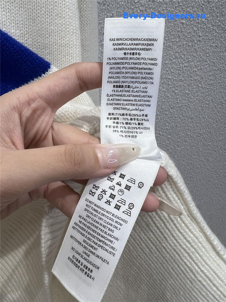 Bv*b*rry white equestrian knight sweater