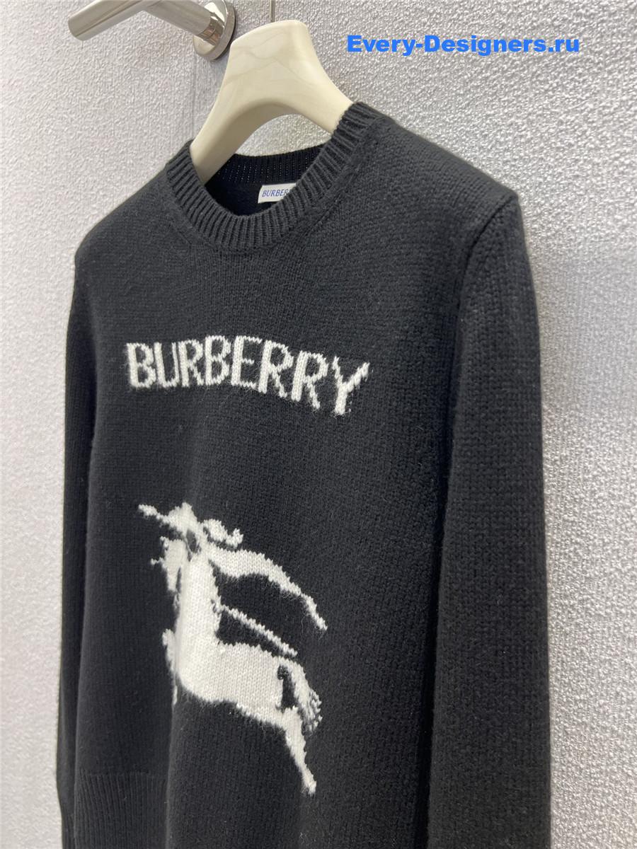 Bv*b*rry black equestrian knight sweater
