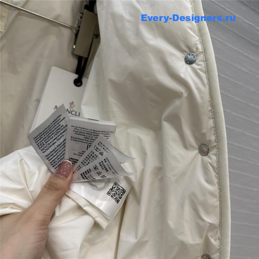 Moncler White Senevee Quilted Puffer Jacket