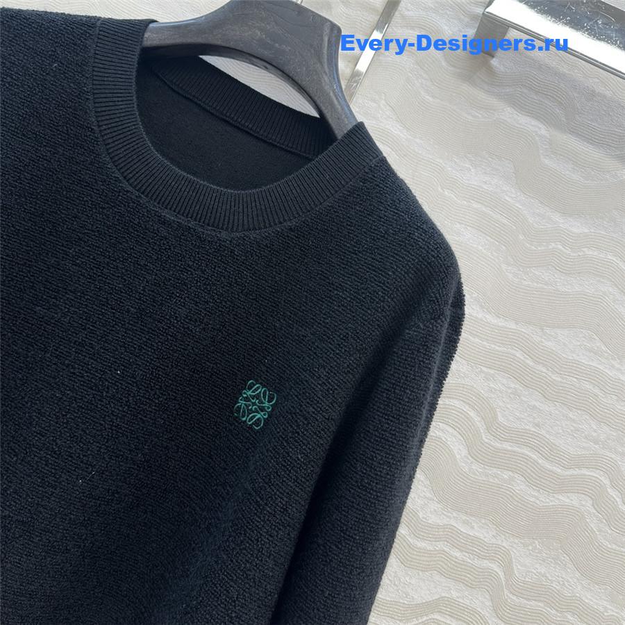 L0ew* black anagram wool sweater