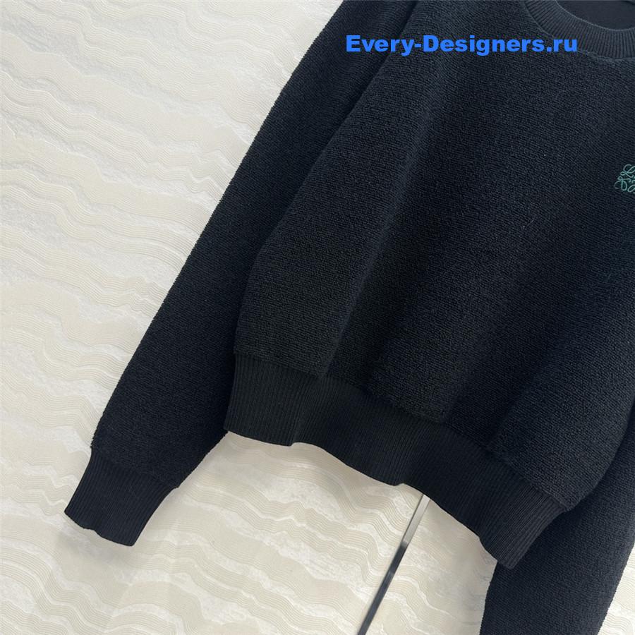 L0ew* black anagram wool sweater