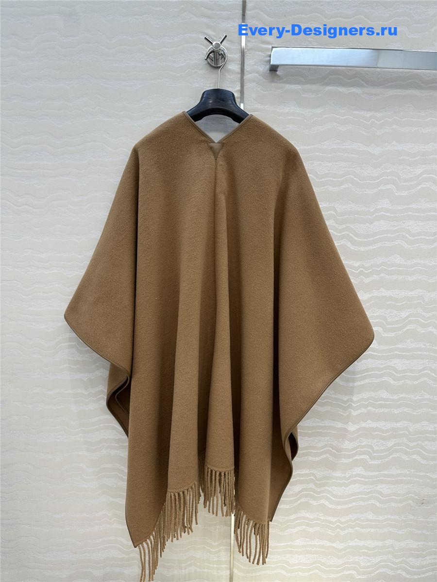 H**me5 camel kelly cashmere cape