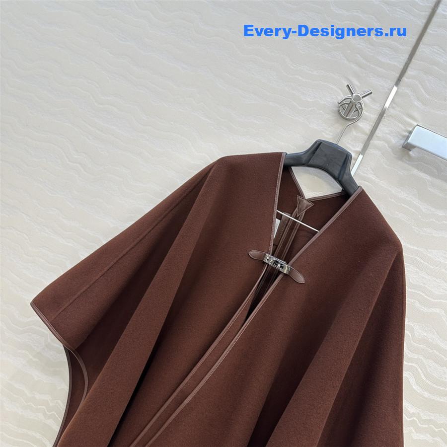 H**me5 brown kelly cashmere cape
