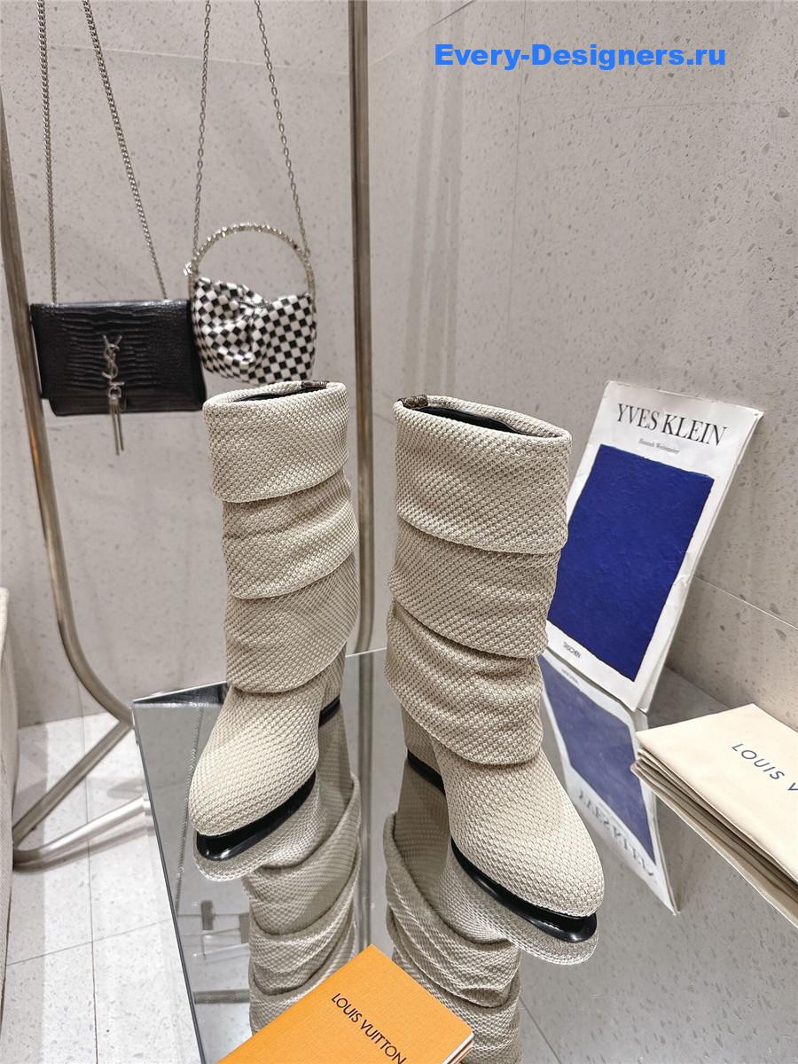 l0vis Vvtt0n beige summer mid wedge boot