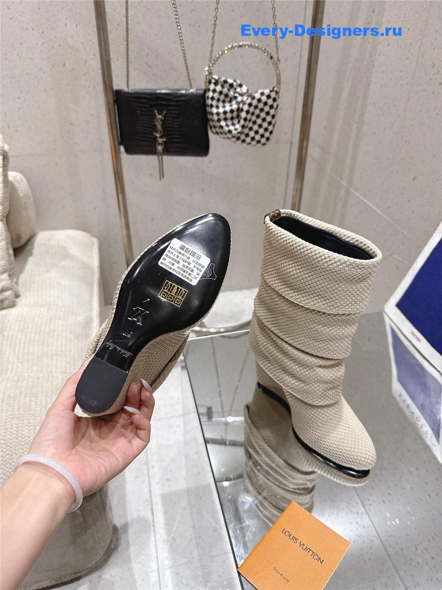 l0vis Vvtt0n beige summer mid wedge boot