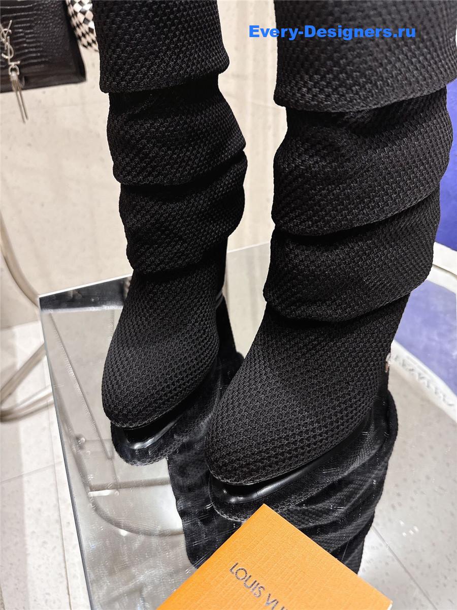 l0vis Vvtt0n black summer mid wedge boot