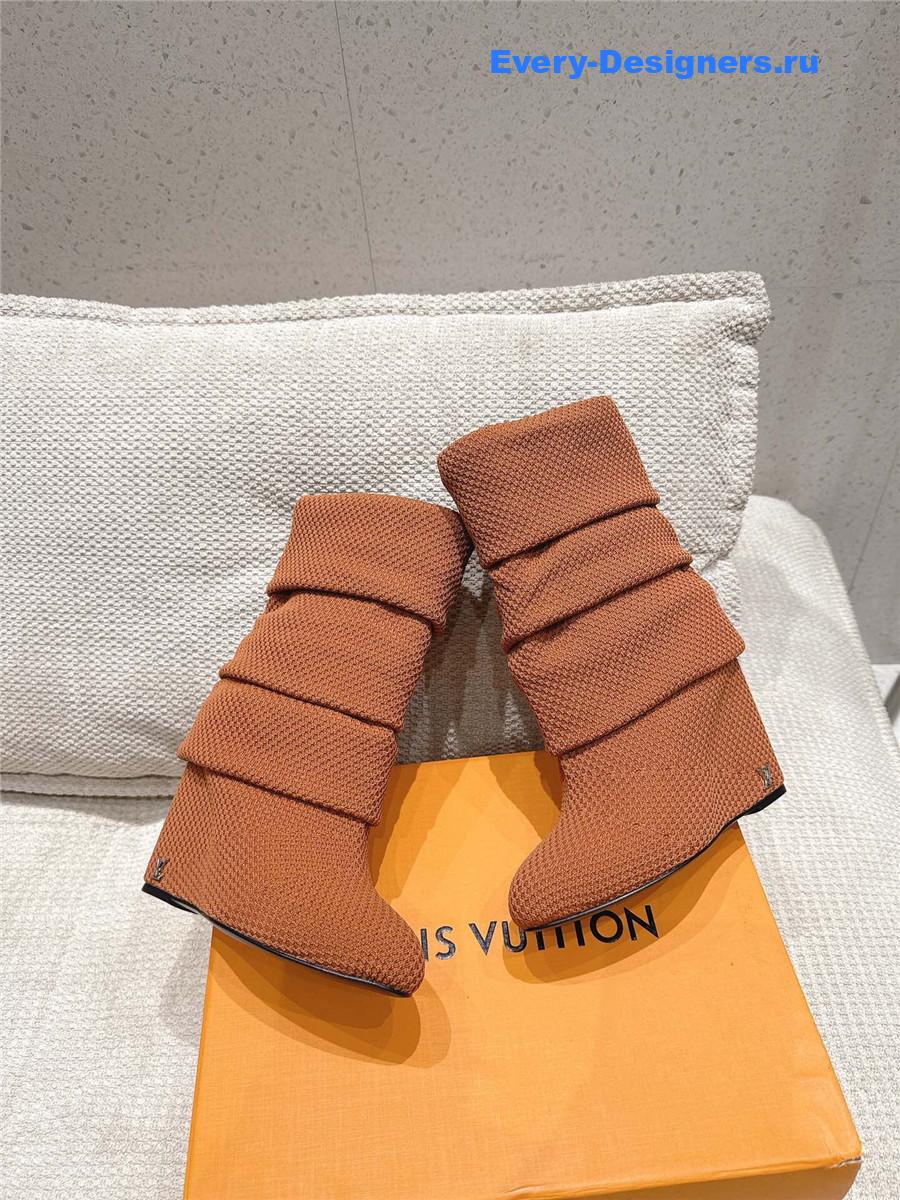 l0vis Vvtt0n camel summer mid wedge boot