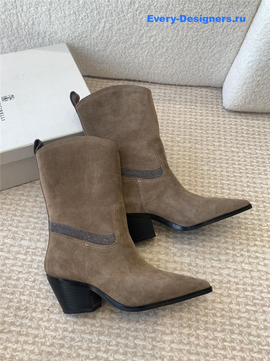 BC Brown Suede Western Cowboy Boots