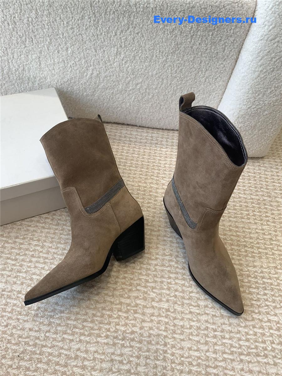 BC Brown Suede Western Cowboy Boots