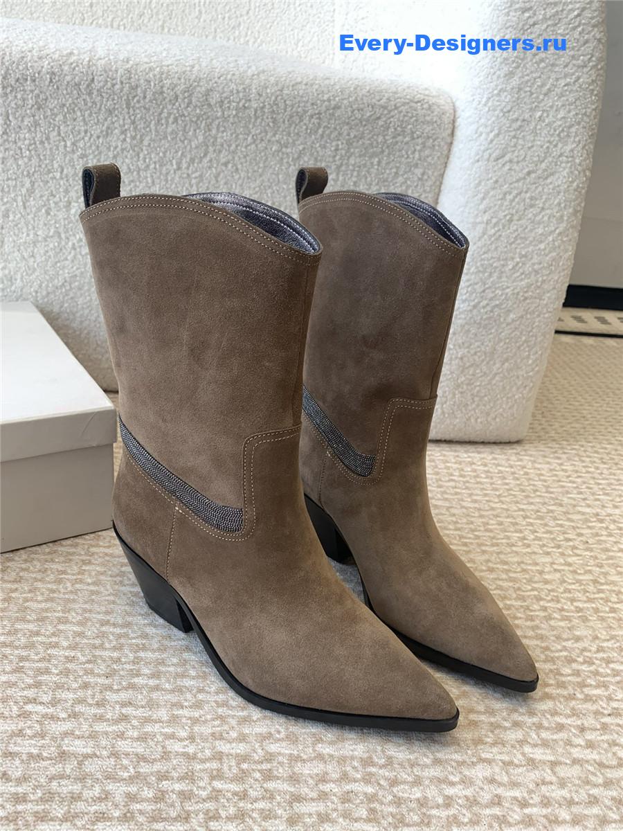 BC Brown Suede Western Cowboy Boots