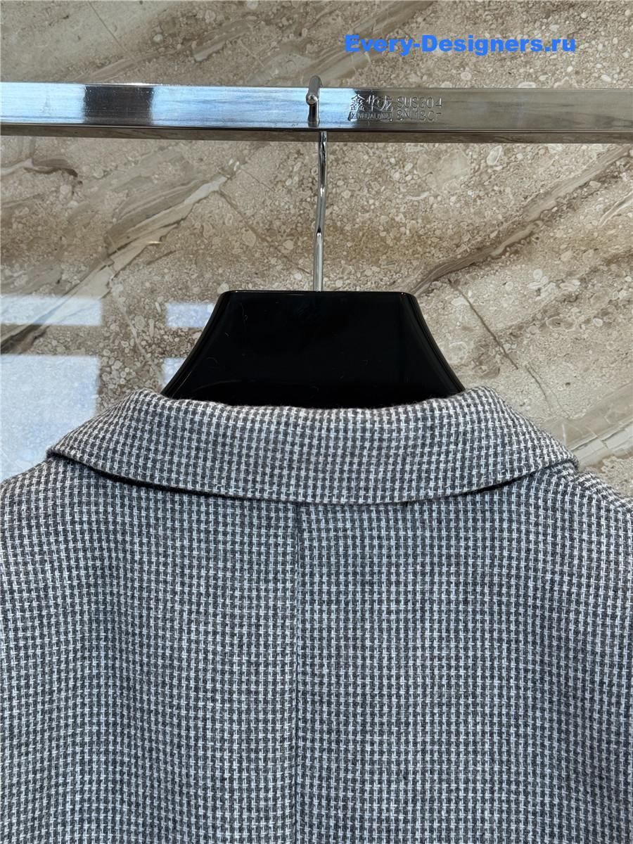 Ce1i*e grey plaid blazer