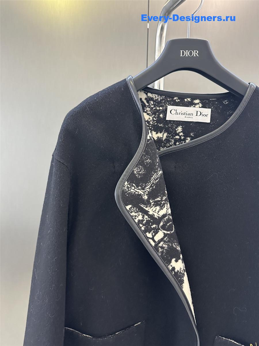 D10r black wool coat