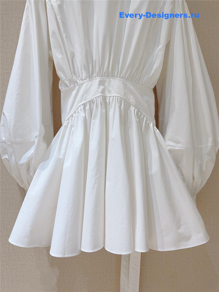 Zimm Rebellion Cotton-poplin Mini Wrap Dress