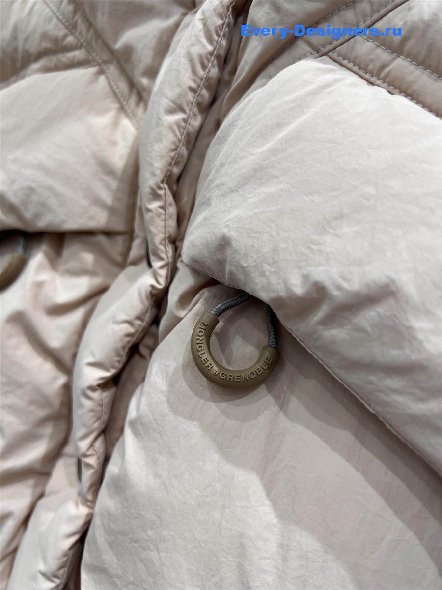 Moncler Pink Baise Down Gilet Vests