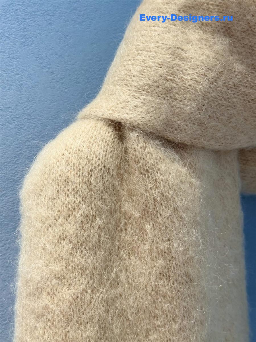 Miu Miu Natural Wool And Mohair Scarf