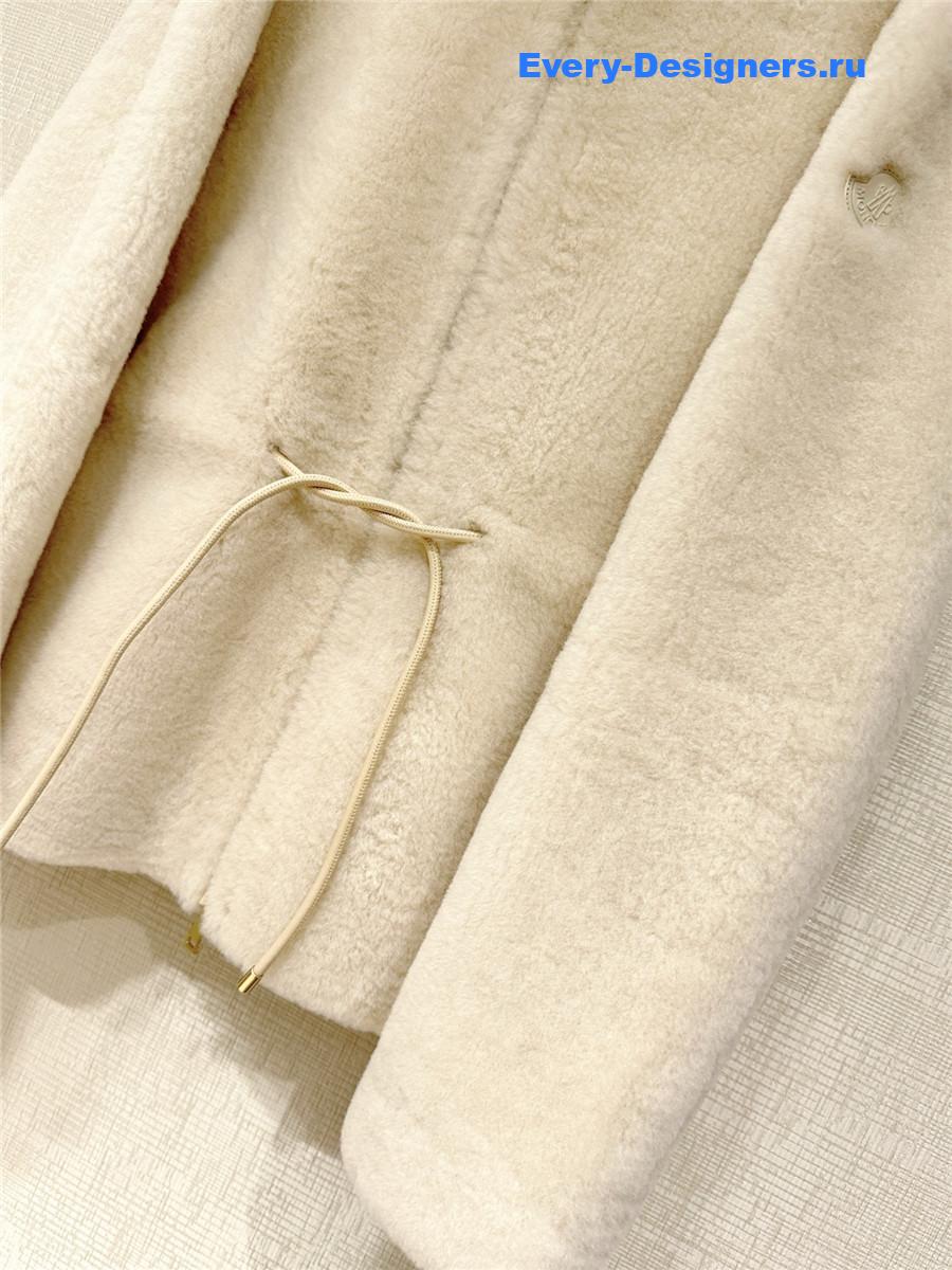 Moncler Ballue Shearling Short Down Jacket