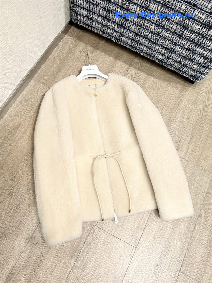 Moncler Ballue Shearling Short Down Jacket