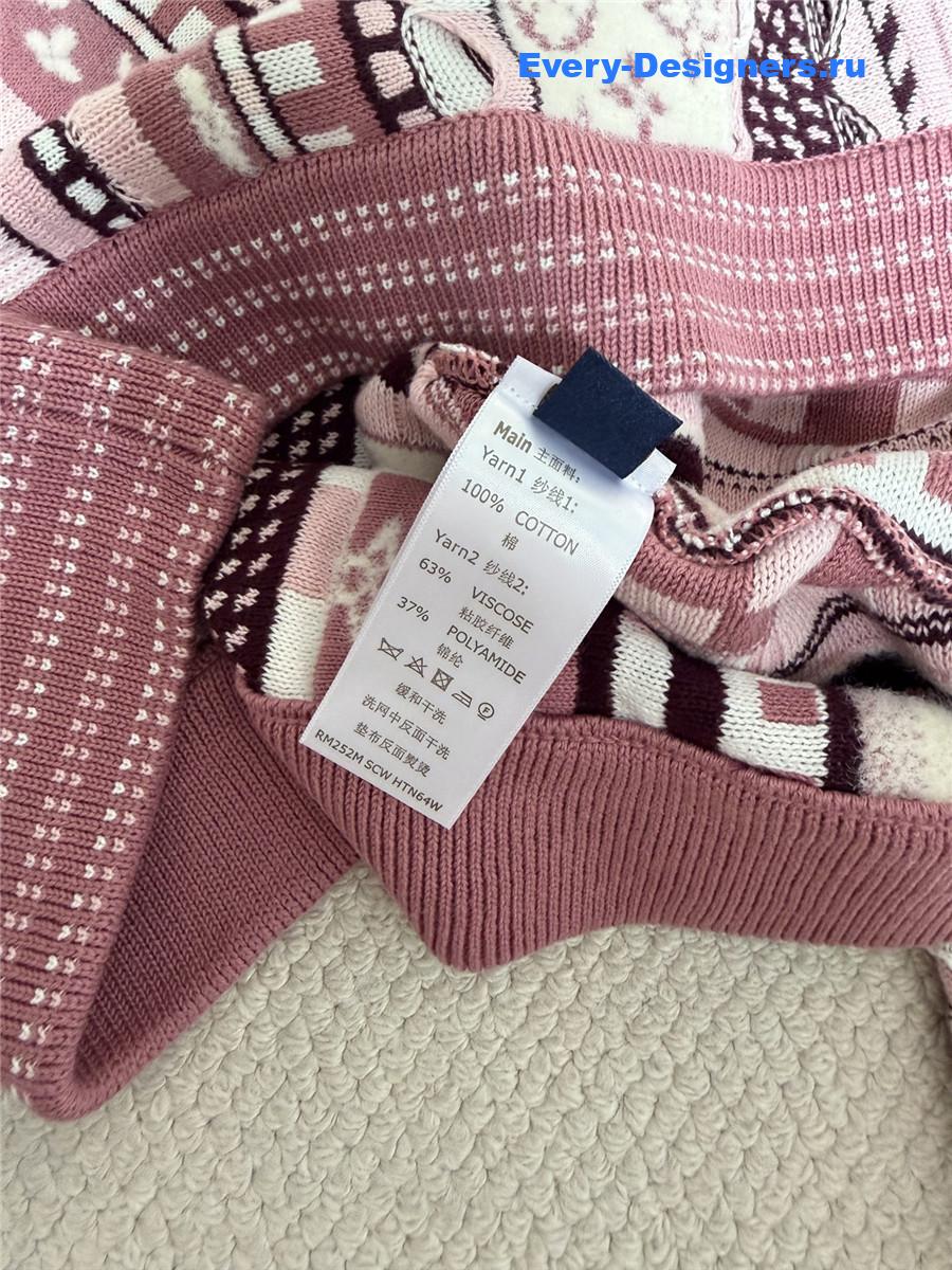 l0vis Vvtt0n pink turtleneck half-zip pullover