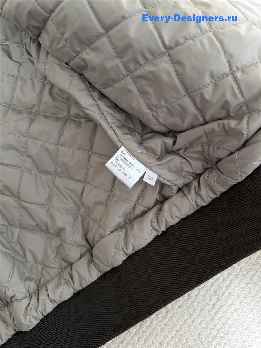 L0ew* corduroy collar quilted jacket