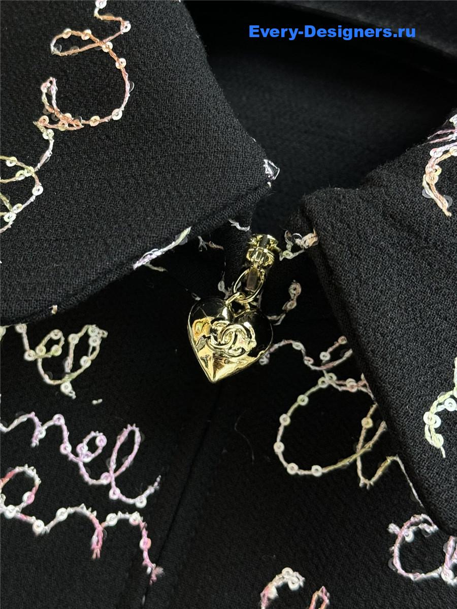 Ch**el sequined embroidered jacket