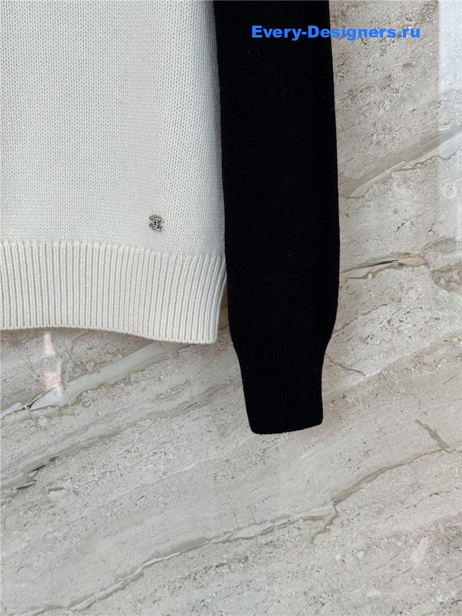 Ch**el coco neige bow knit sweater