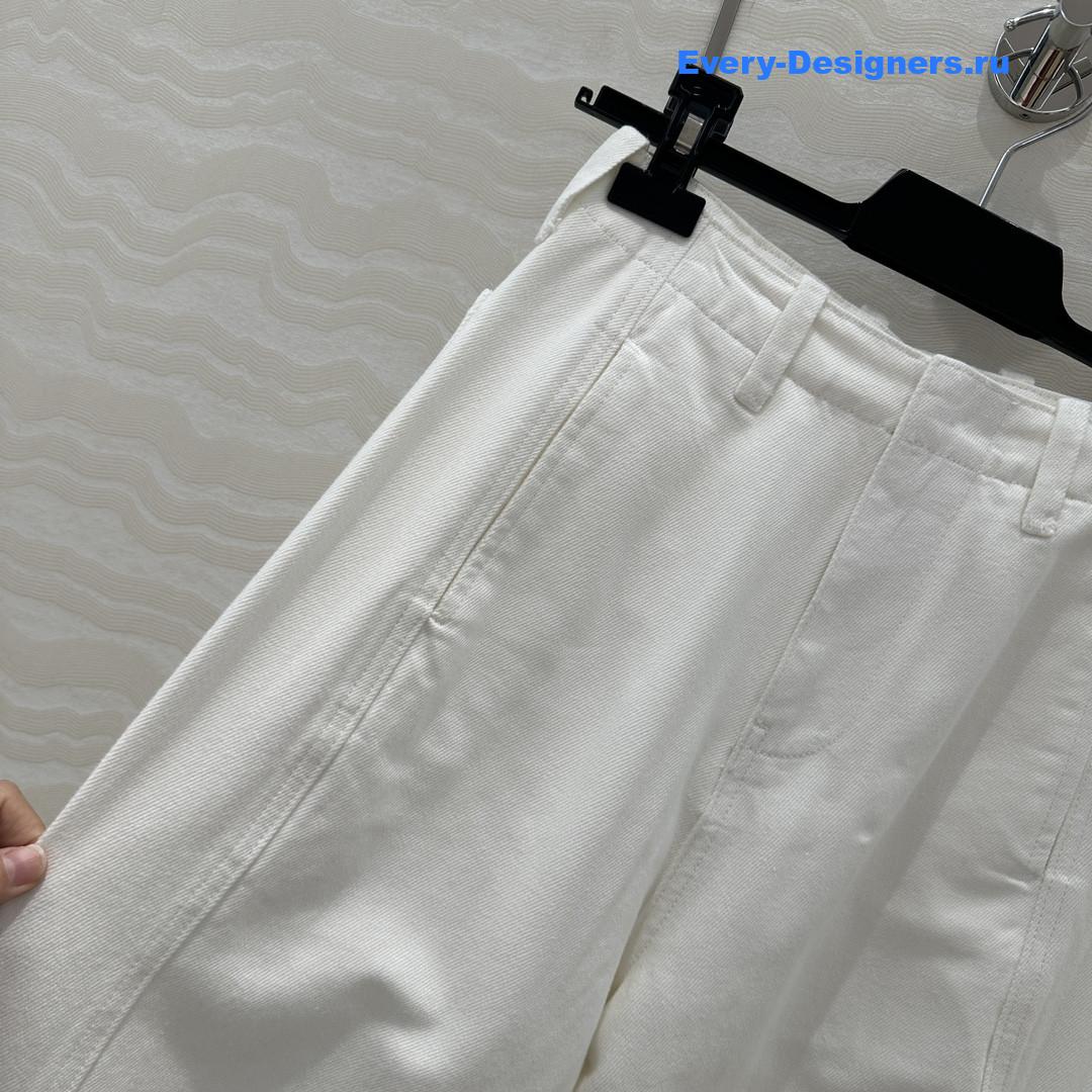 The R0w white straight leg jeans