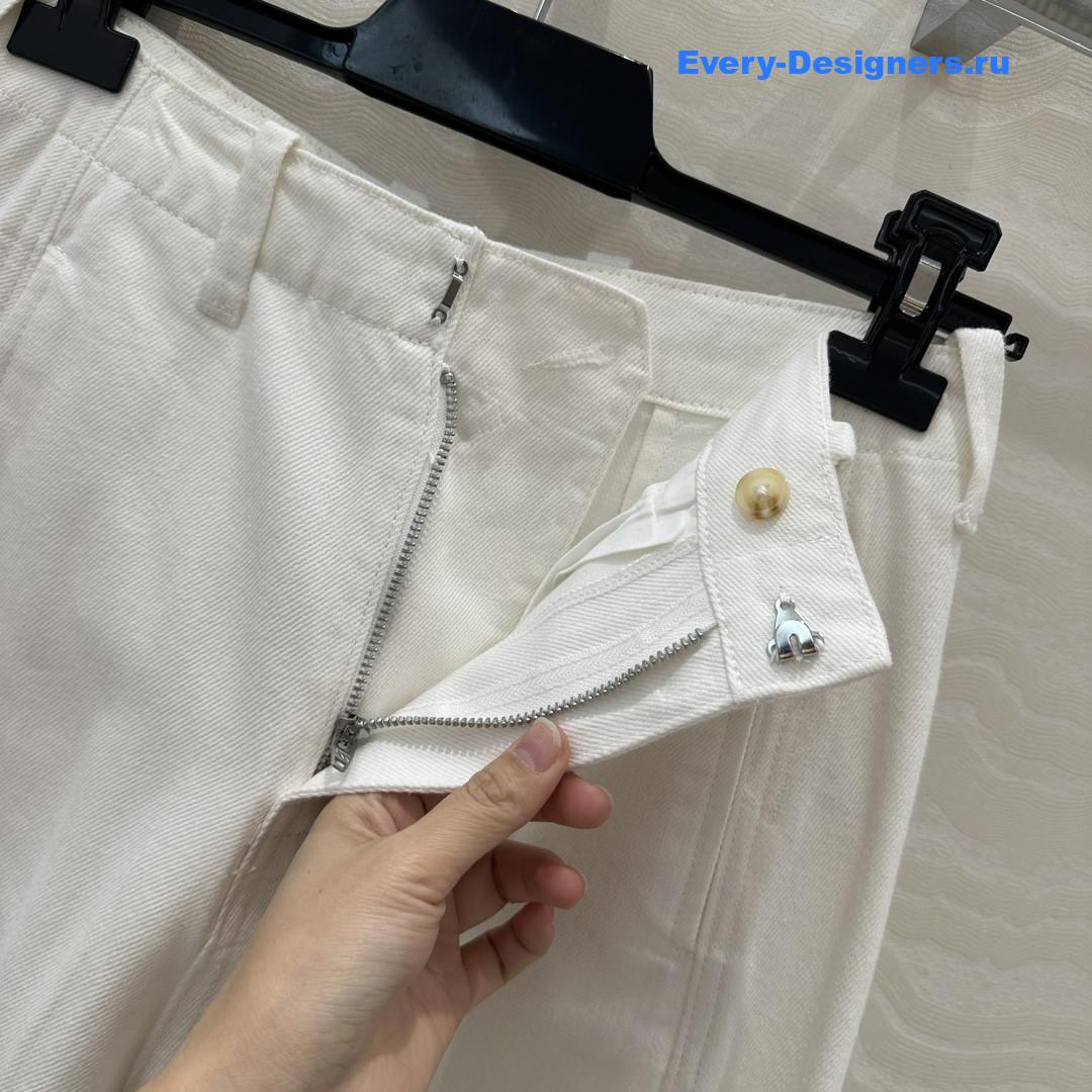 The R0w white straight leg jeans