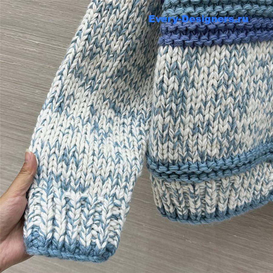 Ch**el coco chunky knit crochet sweater