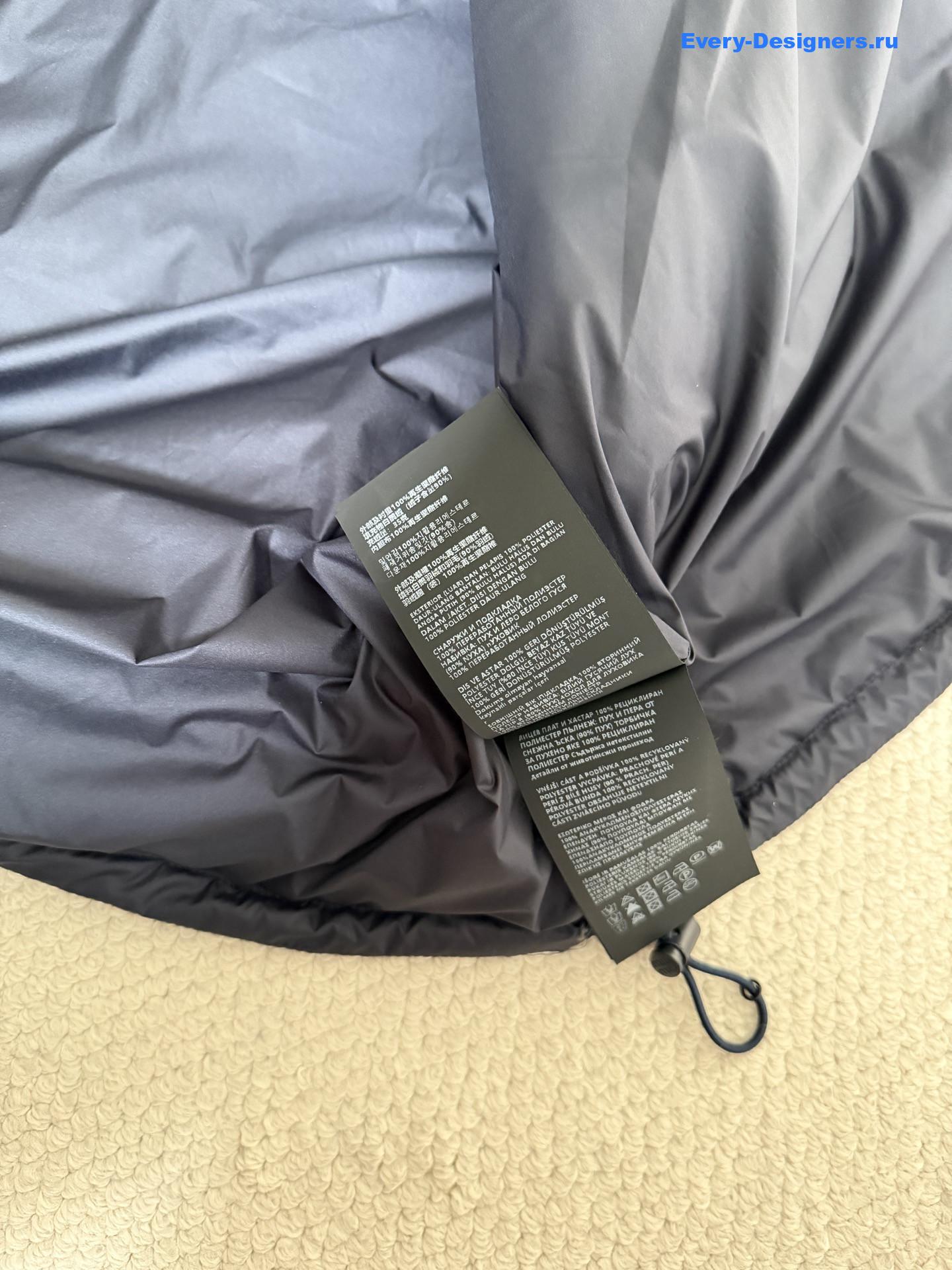 Miu Miu Navy Technical Pongé Down Vest