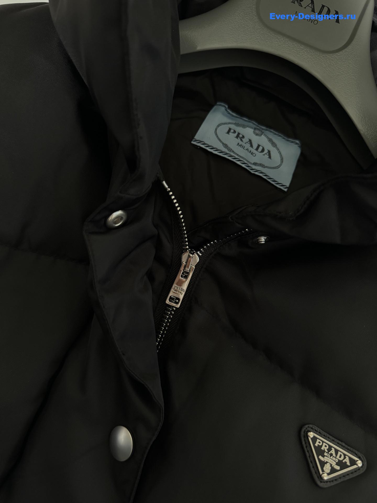 Pra*a black re-nylon down jacket