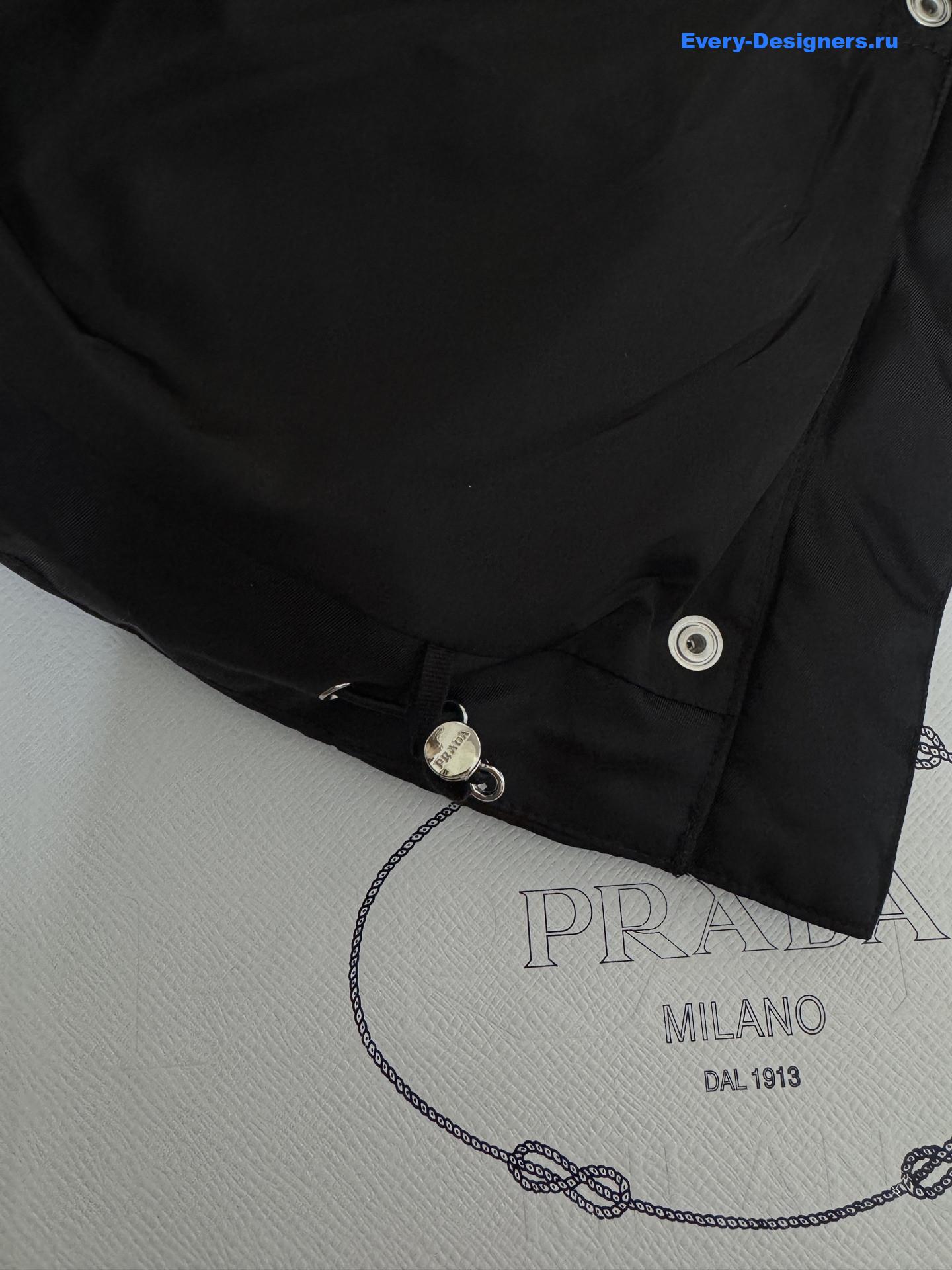 Pra*a black re-nylon down jacket