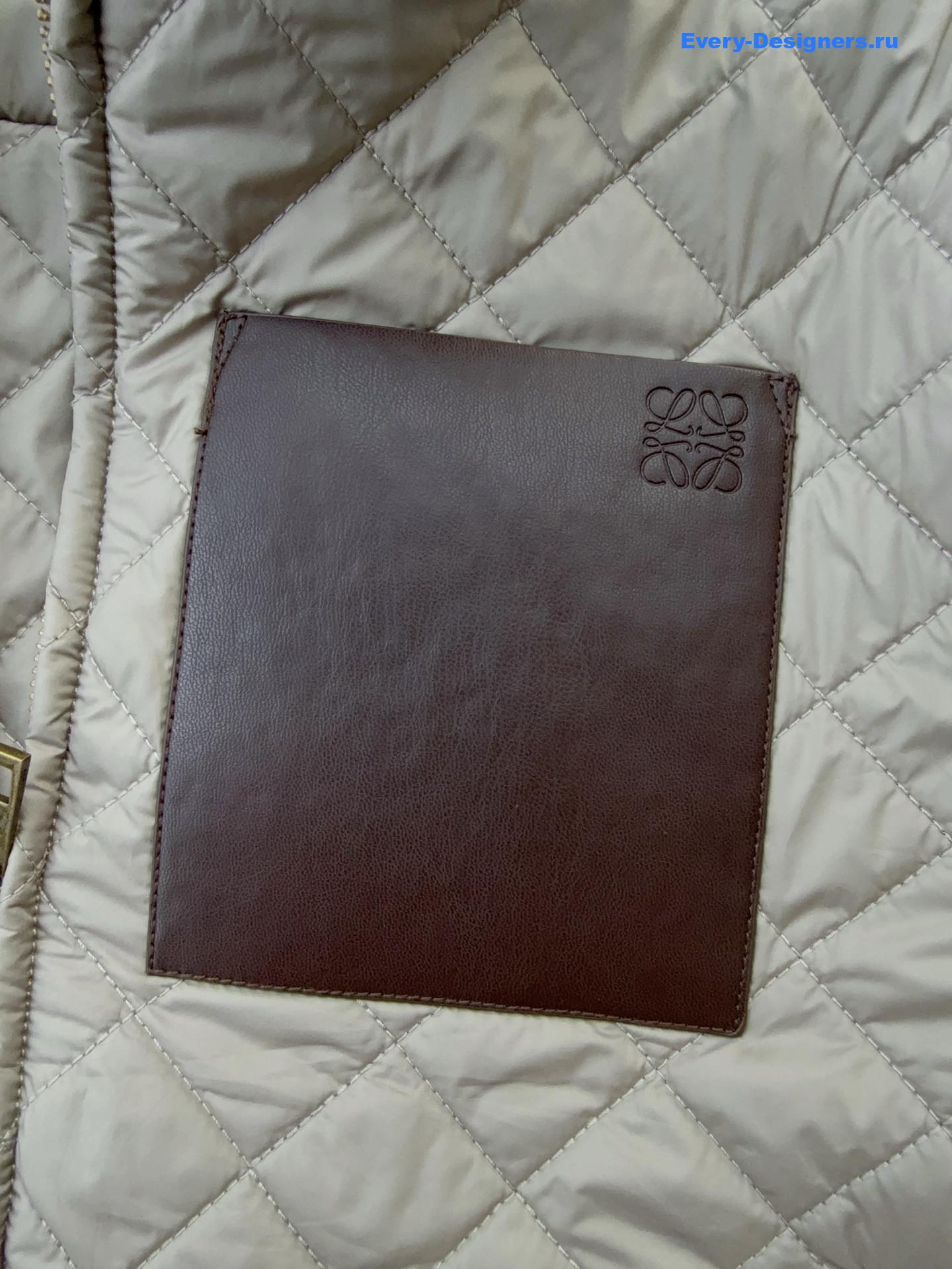 L0ew* corduroy-collar quilted barn jacket