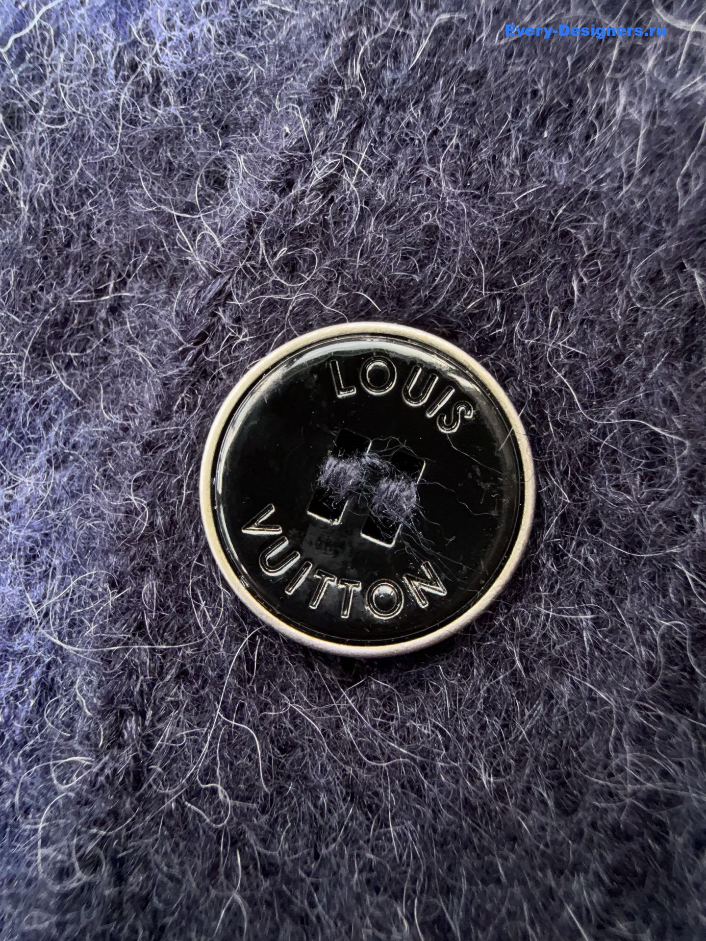 l0vis Vvtt0n monogram mohair cardigan