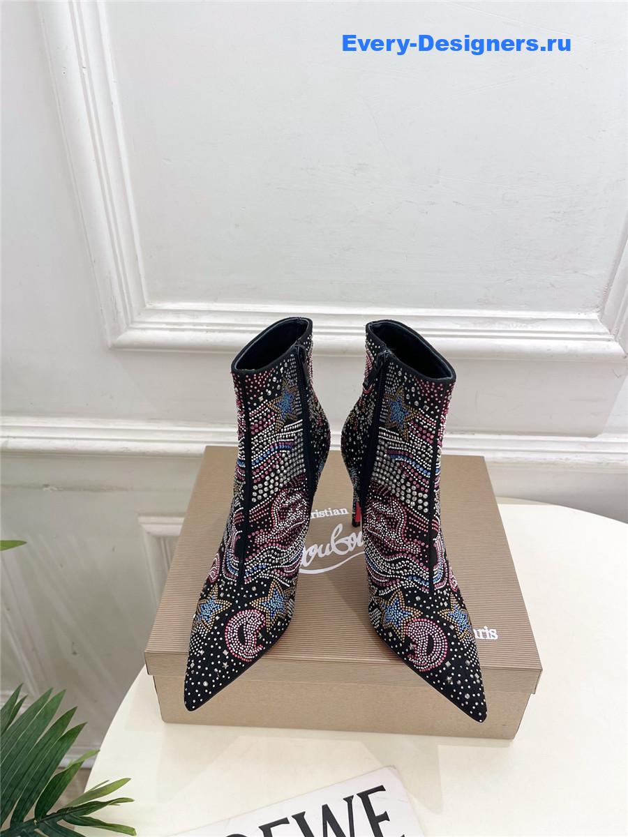 Chr1st1an louboutin starlight crystal studded so kate ankle boots