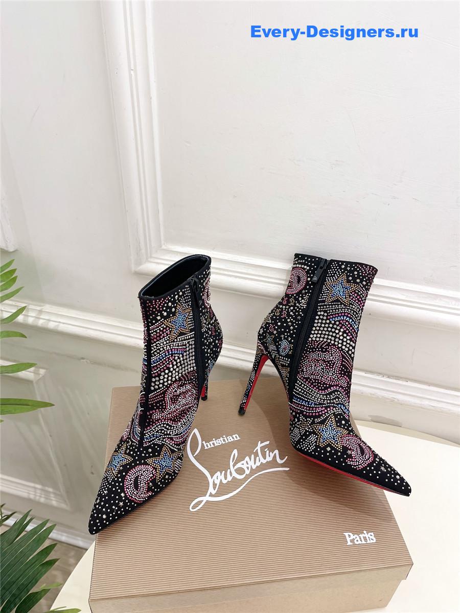 Chr1st1an louboutin starlight crystal studded so kate ankle boots