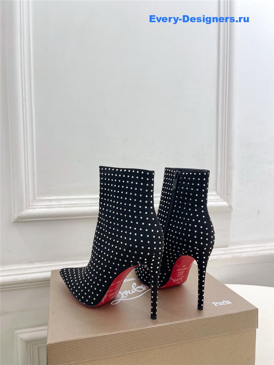 Chr1st1an louboutin so kate booty black suede ankle boots