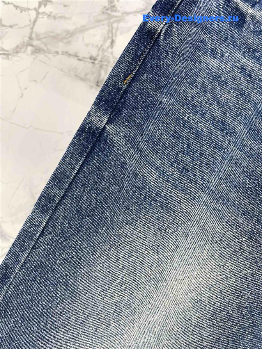 Pra*a blue five-pocket denim jeans